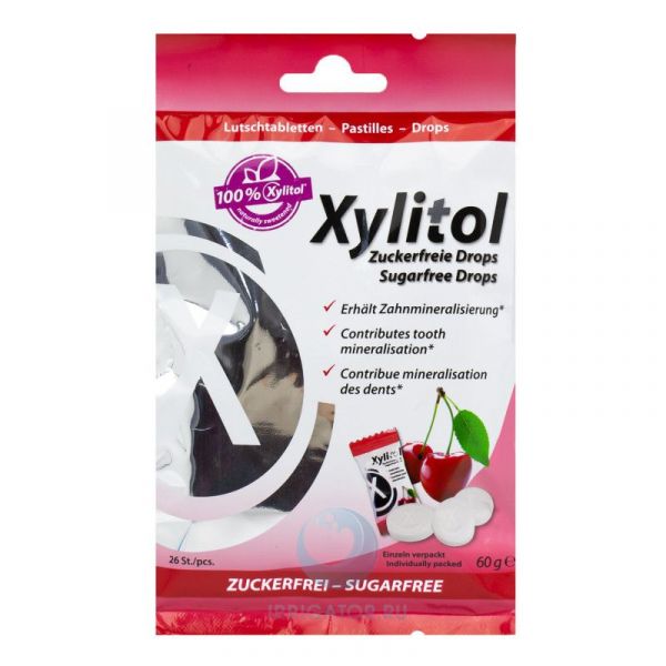 Xylitol drop cherry
