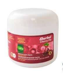 Sherbet-Prophylaxis-paste-Fluoride-Free-без-фтора-вкус-Вишневый-пирог-Средняя-Medium-банка-100г